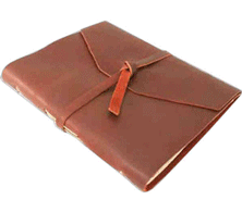 Blank Wrapped Leather Journal Diary