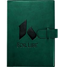 Custom Green Tab Closure Hardbound Journal