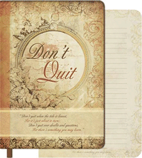 Soft Don't Quit Bound Journal Book